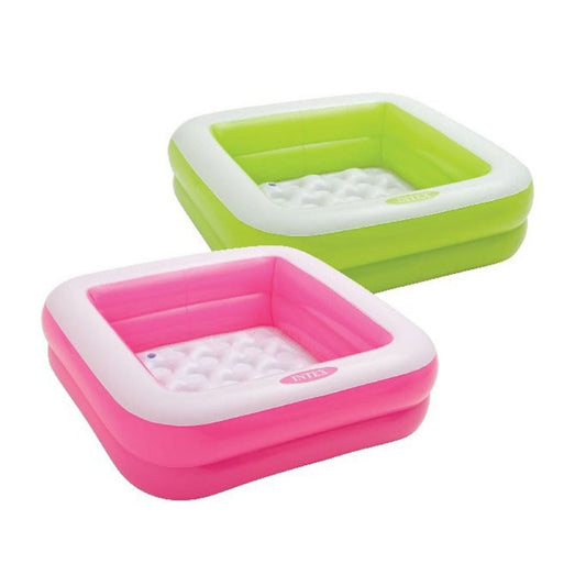 Intex 57100Np Babybadje 85X85X23 Cm Assorti + Reparatiesetje Default Title Kinderzwembaden Joy&Bloom
