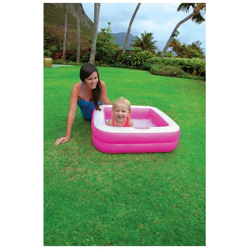 Intex 57100Np  Babybadje 85X85X23 Cm Assorti + Reparatiesetje