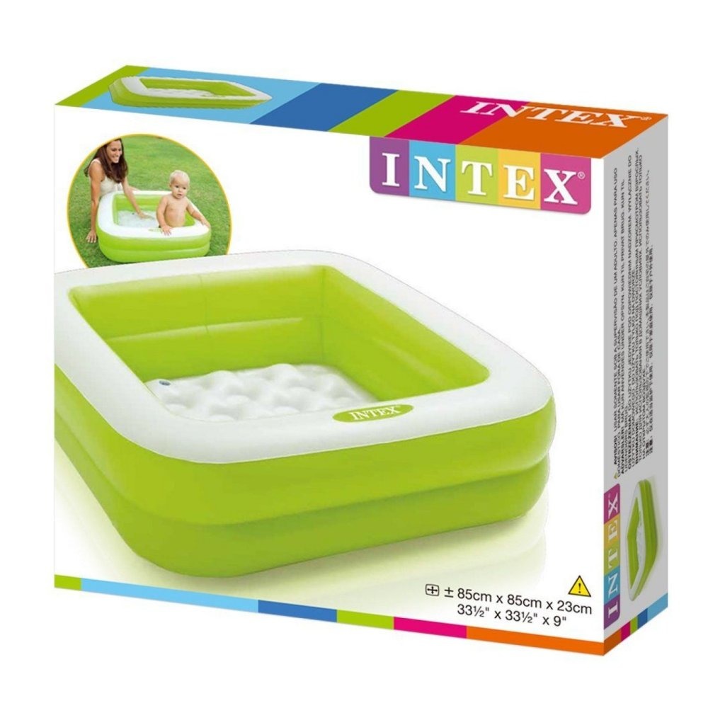Intex 57100Np  Babybadje 85X85X23 Cm Assorti + Reparatiesetje
