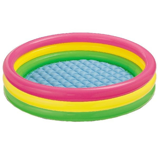 Intex Sunset Glow Kinderzwembad + Opblaasbare Bodem 147X33Cm Default Title Kinderzwembaden Joy&Bloom