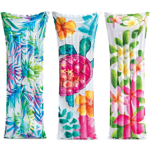 Intex 59720Np Wet Set Collection Flower Luchtbed 183X69 Cm Default Title Luchtbedden Joy&Bloom