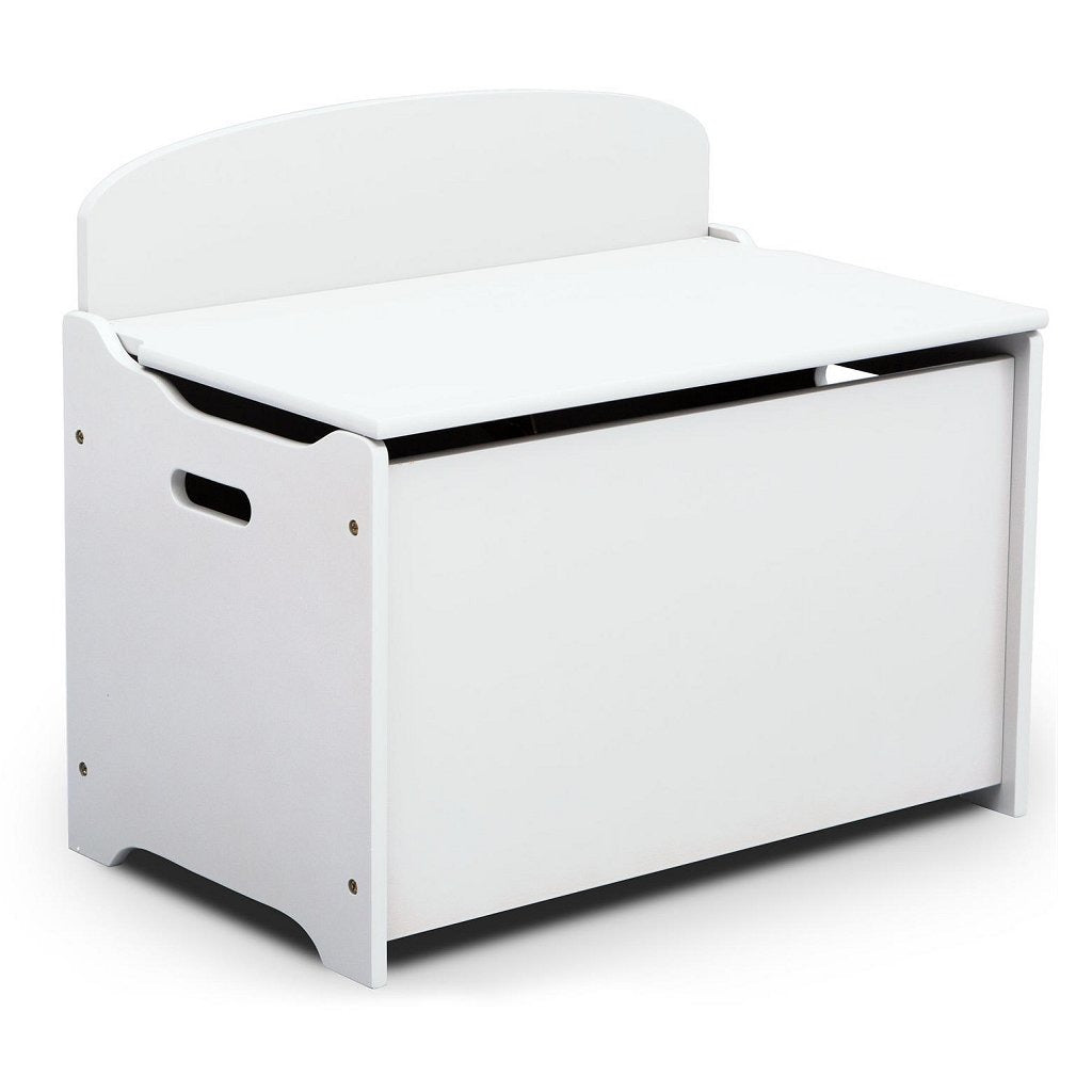 Delta Children Tb83460Gn-130 Houten Opbergkist Met Rugleuning Wit Default Title Opbergkisten / Opbergkasten Joy&Bloom