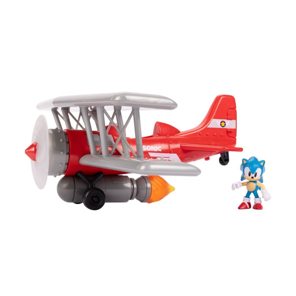 Overige Merken Sonic Tornado Biplane + Licht En Geluid Actiefiguren/Speelfiguren Joy&Bloom