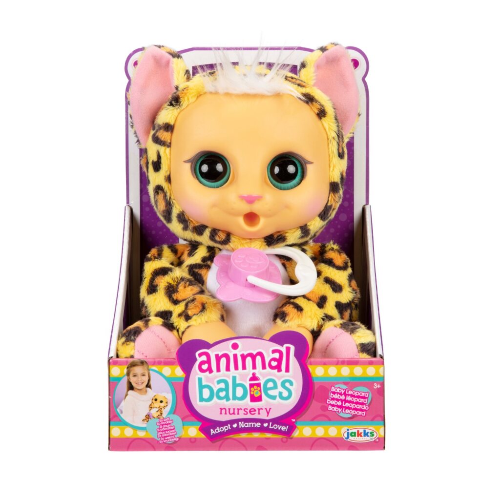 Jakks Animal Babies Luipaard + Geluid Default Title Knuffels Joy&Bloom