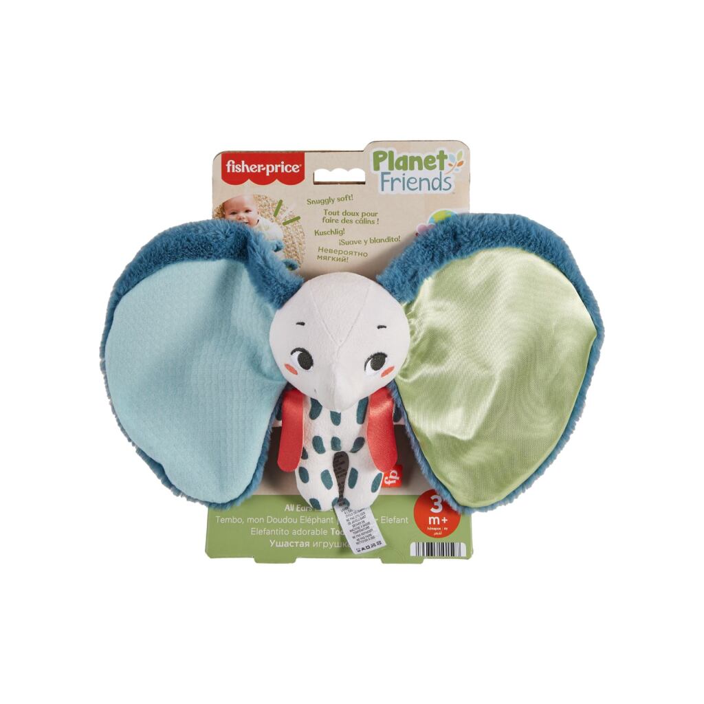 Fisher Price All Ears Lovey Knuffel Olifant Default Title Pluche Speelgoed Joy&Bloom