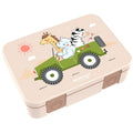 Lunchbox met compartimenten, licht en lek - proof - safari bruin Joy&Bloom