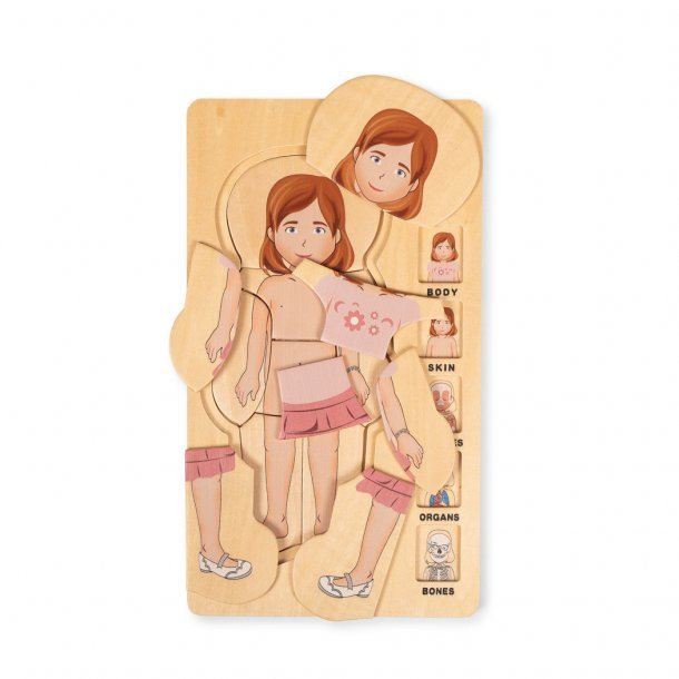 Mijn lichaam puzzel. meisje Joy&Bloom