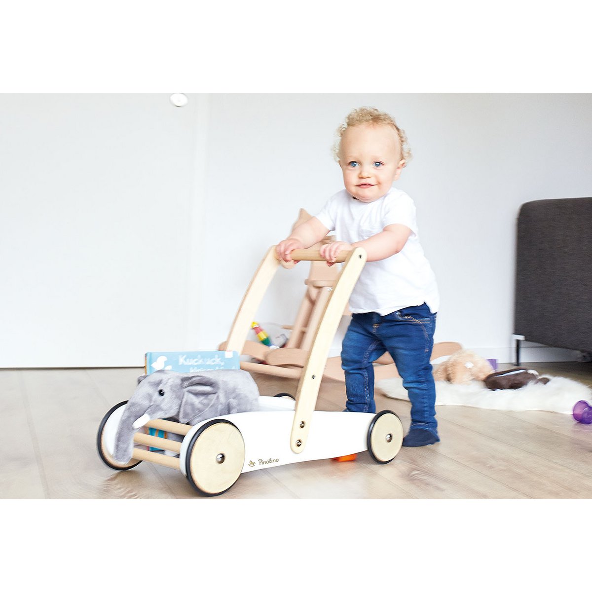 Loopwagen "uli", wit Joy&Bloom