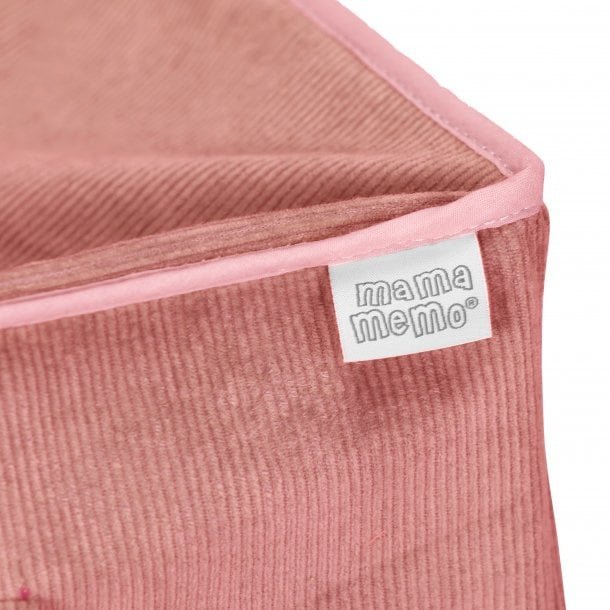 Reiswieg met dekbed en kussen, Roze corduroy Joy&Bloom