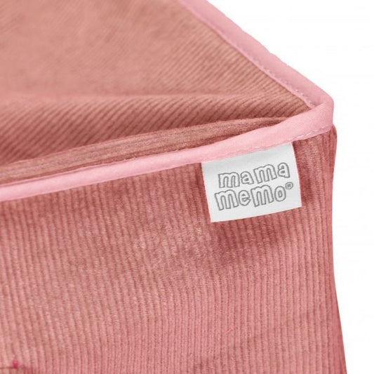 Reiswieg met dekbed en kussen, Roze corduroy Joy&Bloom