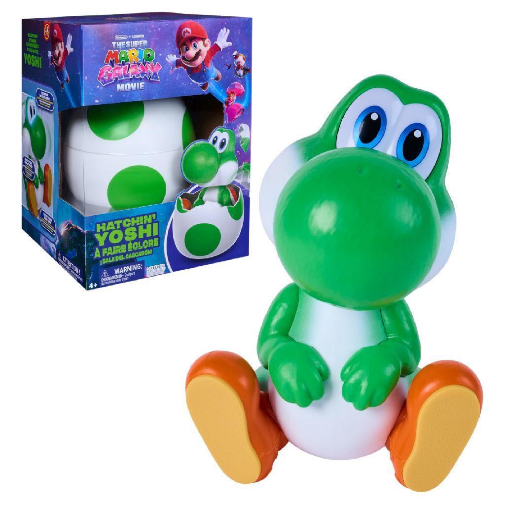 Super Mario Hatching Yoshi + Licht En Geluid Default Title Actiefiguren/Speelfiguren Joy&Bloom