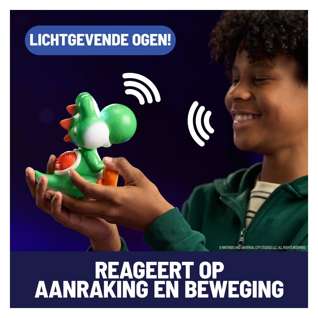 Super Mario Hatching Yoshi + Licht En Geluid Actiefiguren/Speelfiguren Joy&Bloom