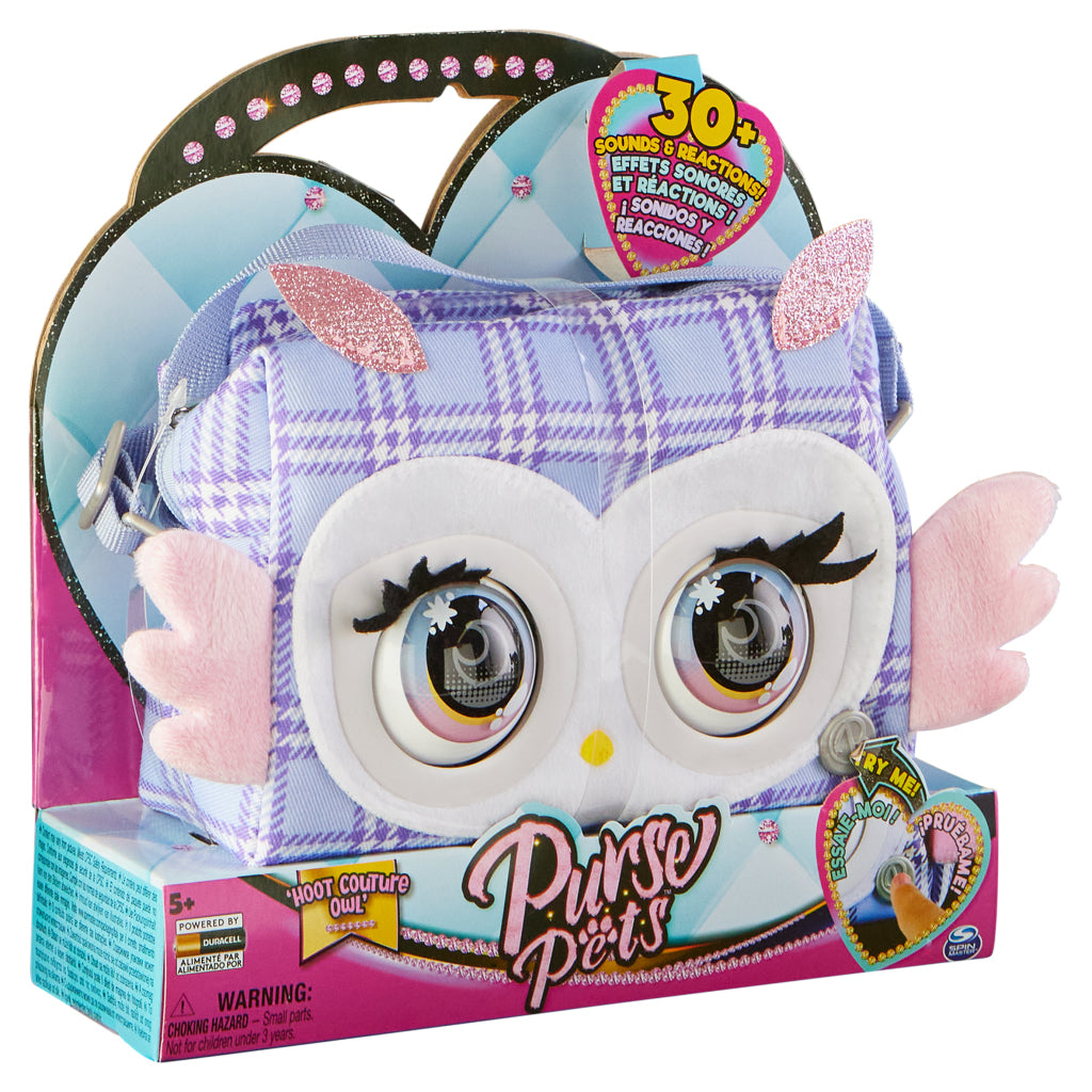 Purse Pets Hoot Couture Owl + Geluid Rugzakken en Tassen Joy&Bloom