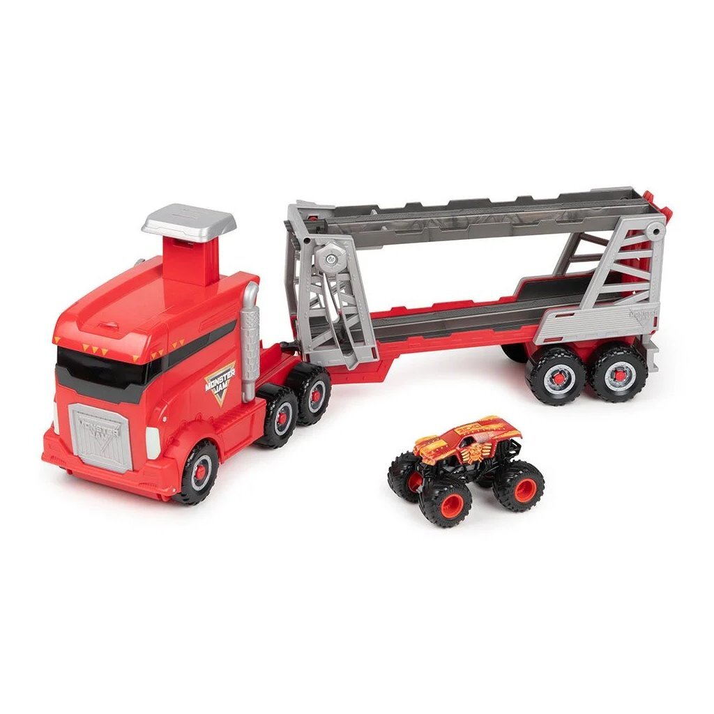 Monster Jam Transportwagen + Monstertruck Transporter Joy&Bloom