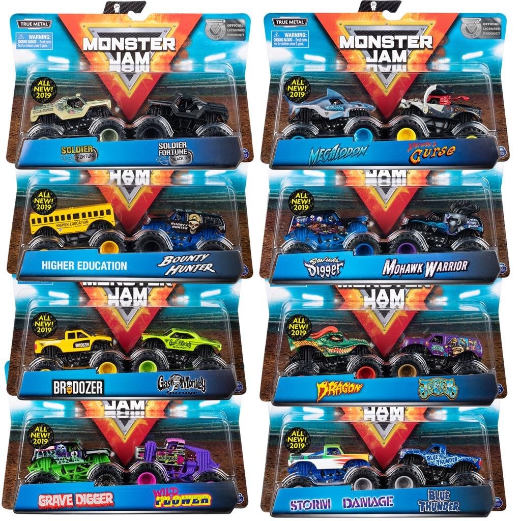 Monster High Monster Jam Die-Cast Trucks 1:64 2 Stuks Assorti Monstertrucks Joy&Bloom