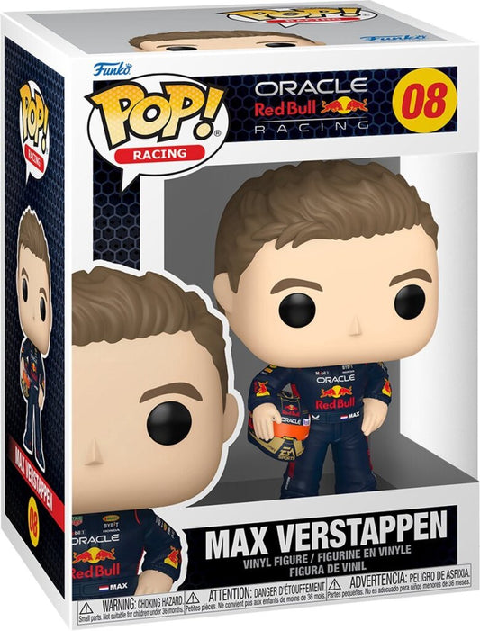 Funko Pop! Formula 1 Max Verstappen Met Helm Default Title Actiefiguren/Speelfiguren Joy&Bloom