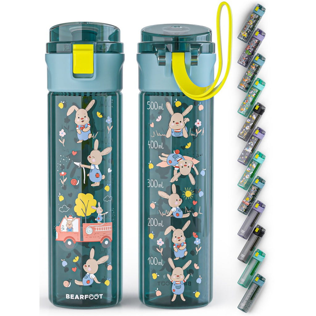 Kinderdrinkfles, 500ml, lichtgewicht - brandweer blauw Joy&Bloom