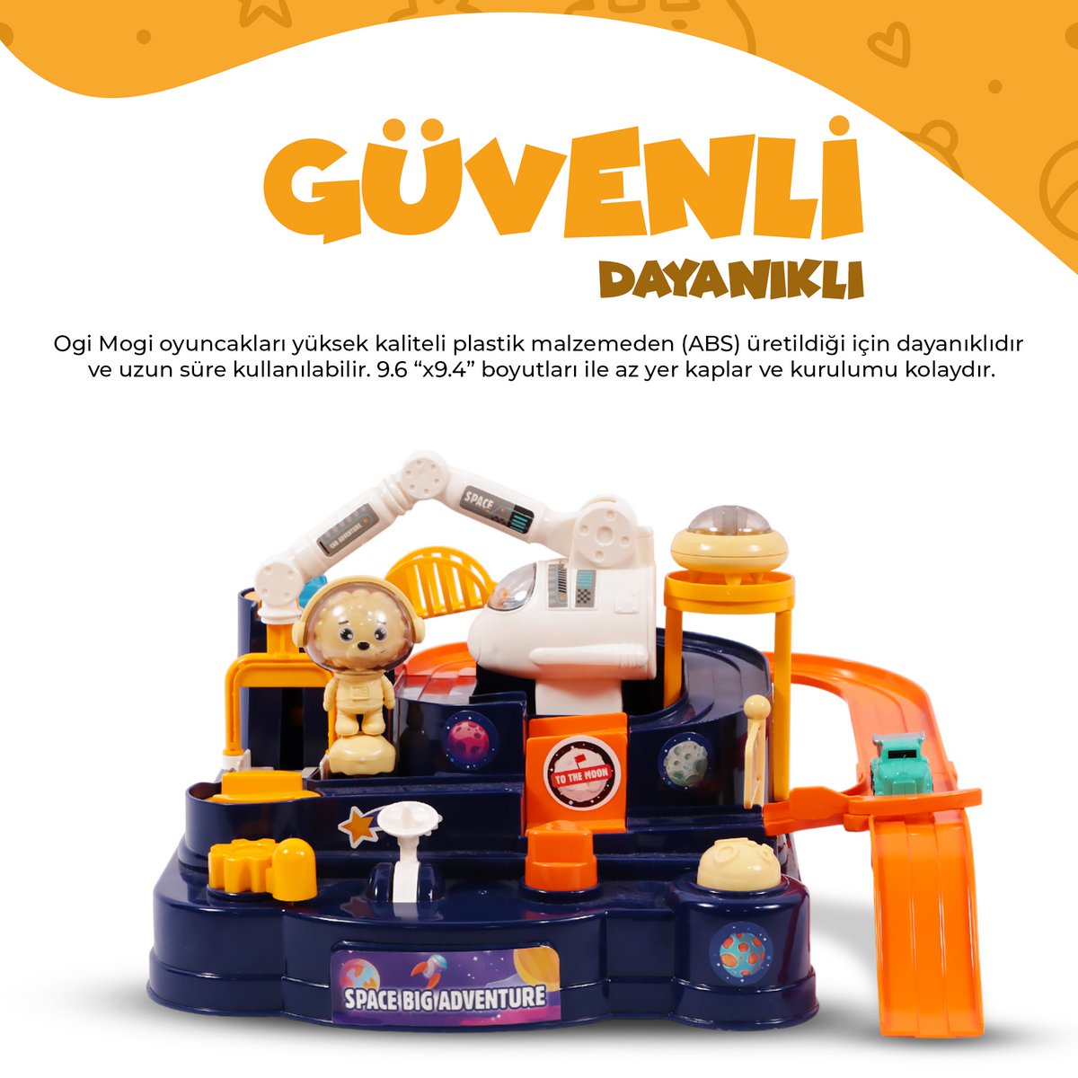 Ogi Mogi Toys ruimteavontuurspeelset met 4 knoppen Joy&Bloom