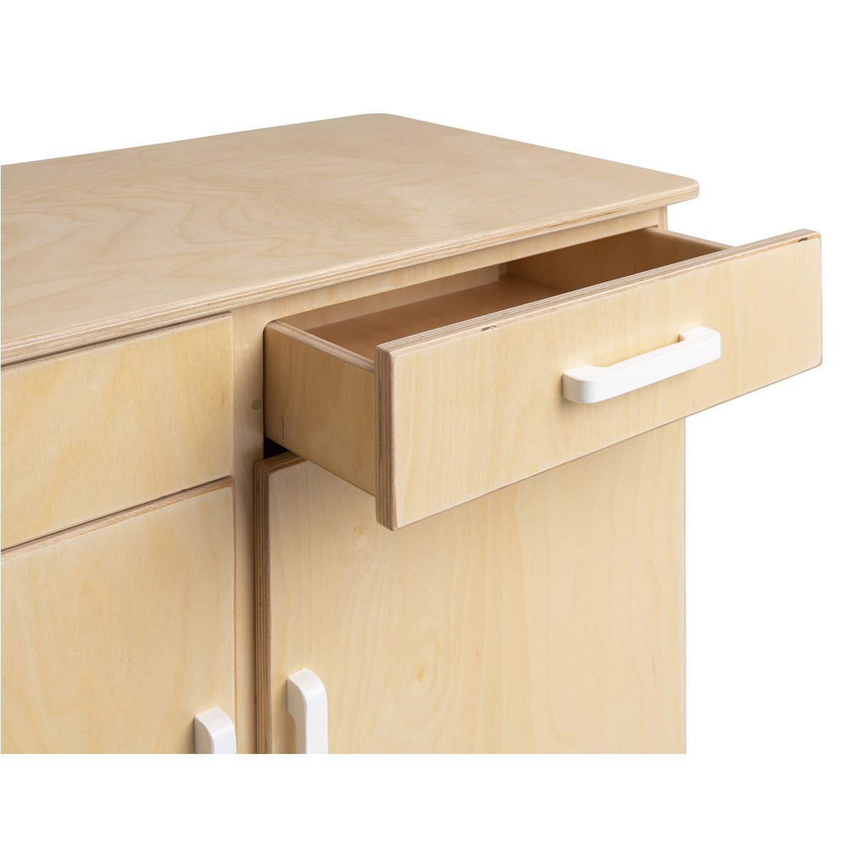 Van Dijk Toys houten speelgoed keuken / keukentje - Naturel met wit (Kinderopvang kwaliteit) Joy&Bloom