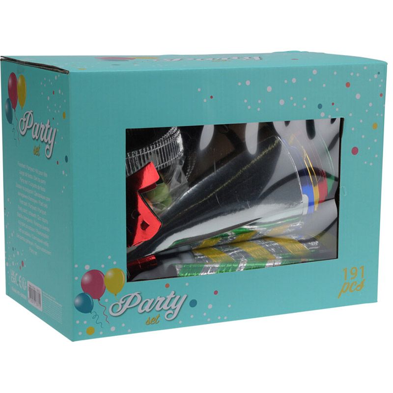 Partyset Voor Kinderfeestjes - Feesthoedjes, Toeters En Meer - 191-Delig Overig speelgoed Joy&Bloom