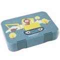 Kinderlunchbox met vakken, lunchbox, bentobox - aap blauw Joy&Bloom