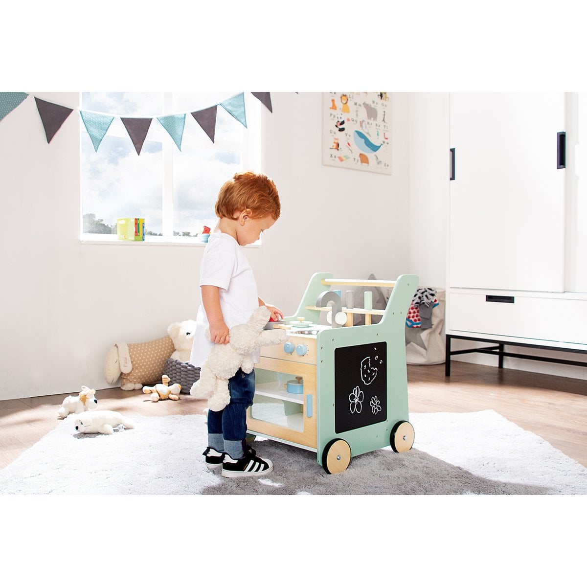 Keuken "Kalle" van kinderen, groen Joy&Bloom