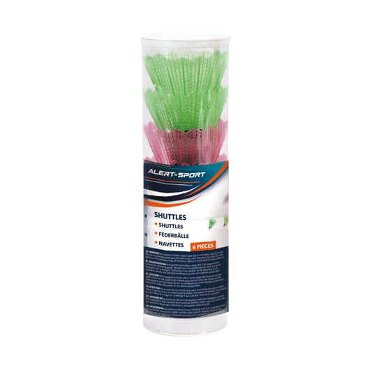 Alert Gekleurde Shuttles 6 Stuks Default Title Badminton Joy&Bloom