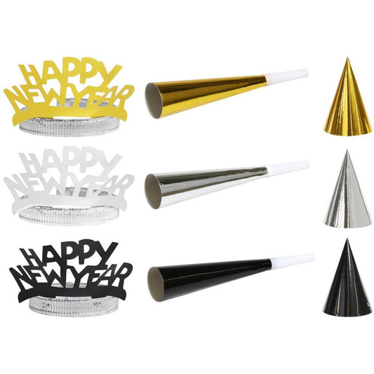 Partyset Happy New Year - 20 Delig Default Title Overig speelgoed Joy&Bloom