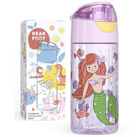 Kinderwaterfles, lichtgewicht waterfles - zeemeermin Joy&Bloom