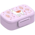 Kinderlunchbox met vakken, licht en lekvrij - Lama/alpaca Joy&Bloom