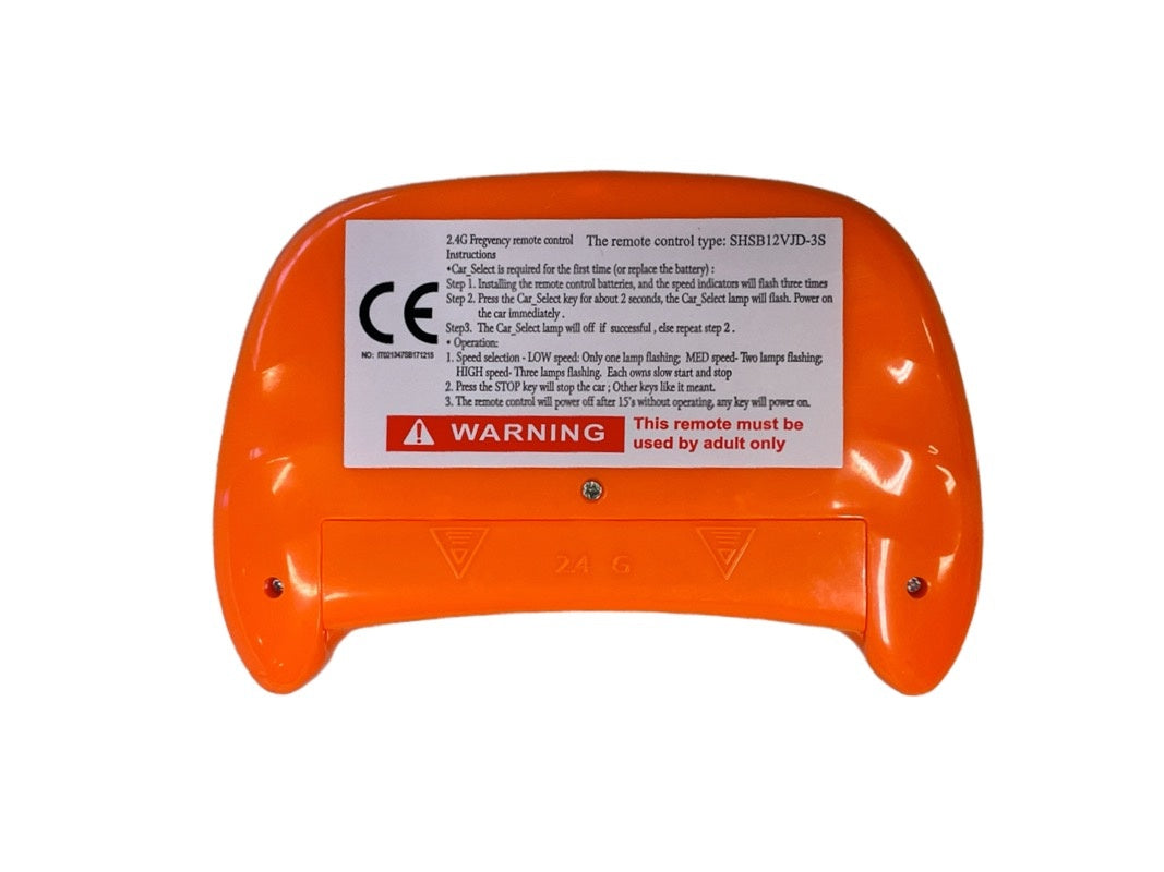 2.4 Ghz Afstandsbediening Voor Elektrische Kinderauto's (Type: Shsb12Vjd) Afstandsbediening Joy&Bloom