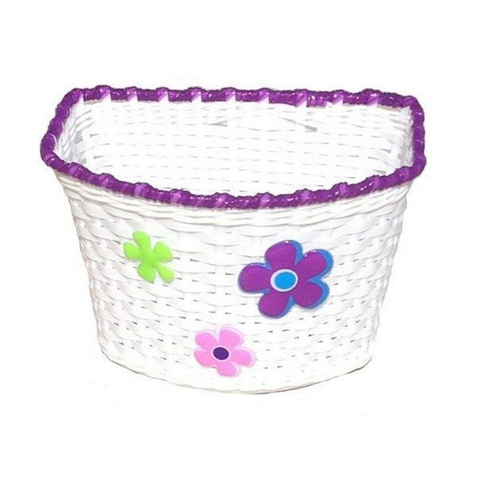 Fietsmand voor kinderfiets wit Joy&Bloom