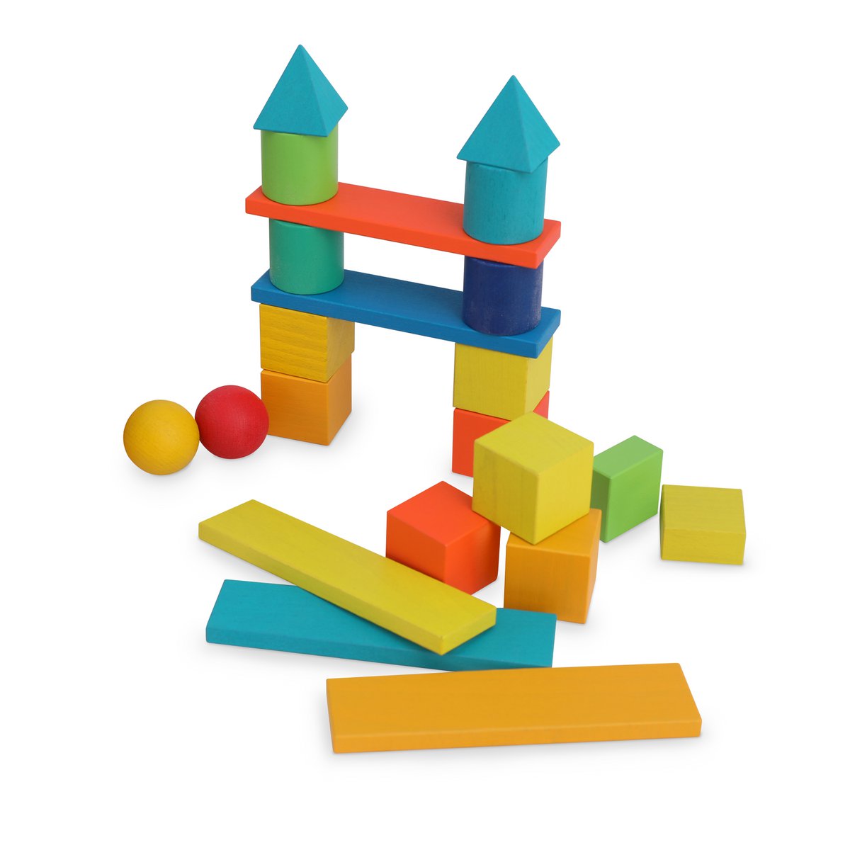 Kinderfeets gemixte blokken - regenboog Joy&Bloom