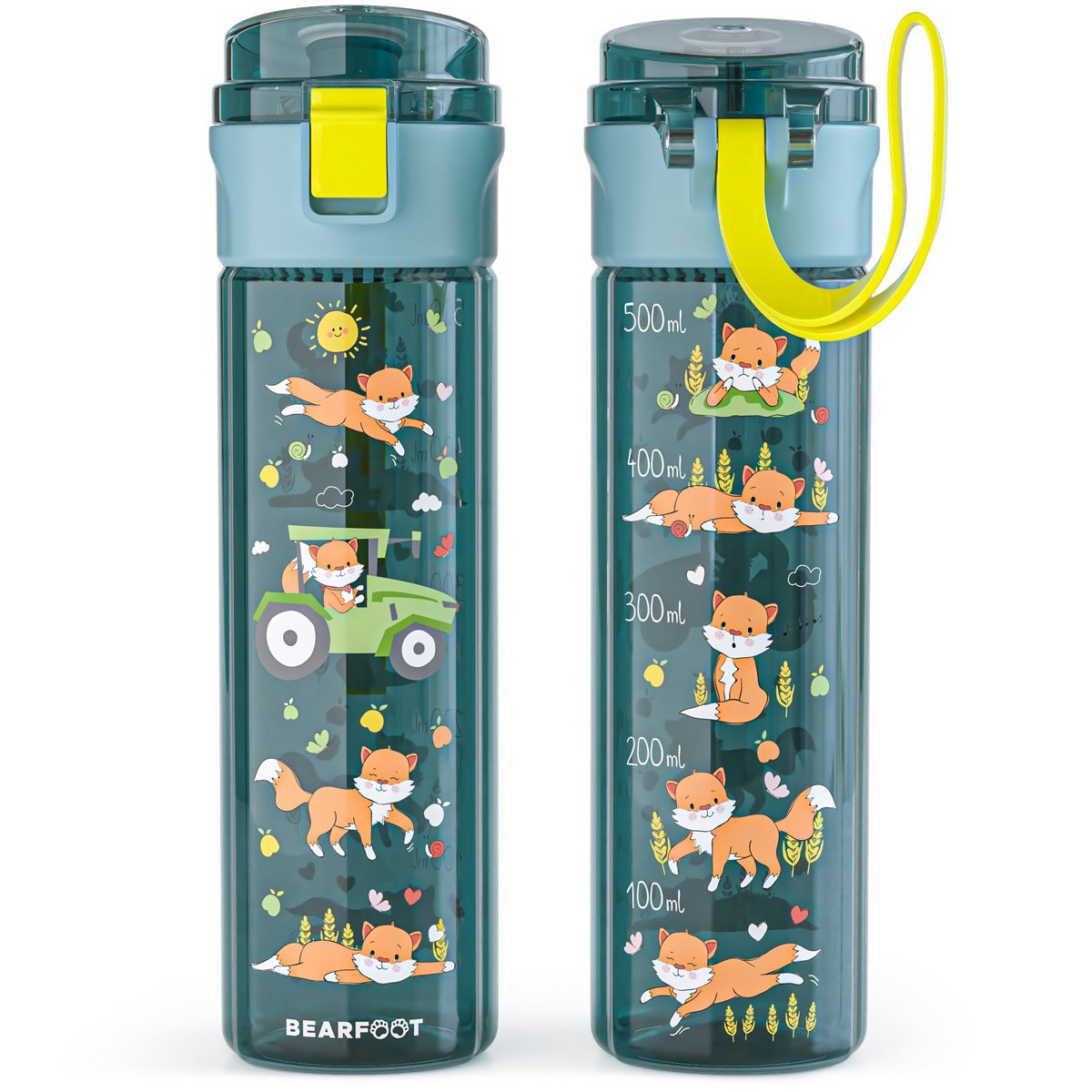 Kinderdrinkfles, 500 ml, licht - tractorblauw Joy&Bloom