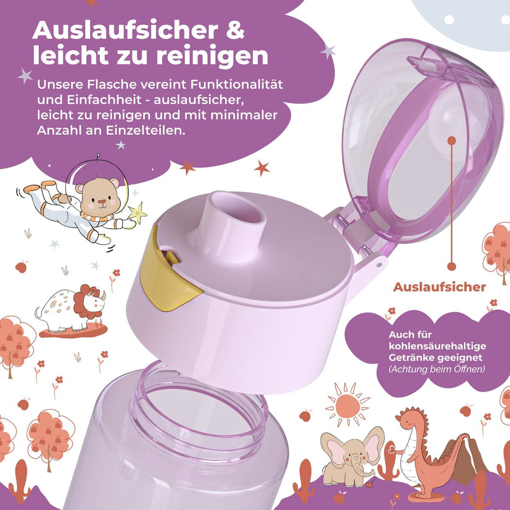 Kinderwaterfles, lichtgewicht waterfles - lama Joy&Bloom