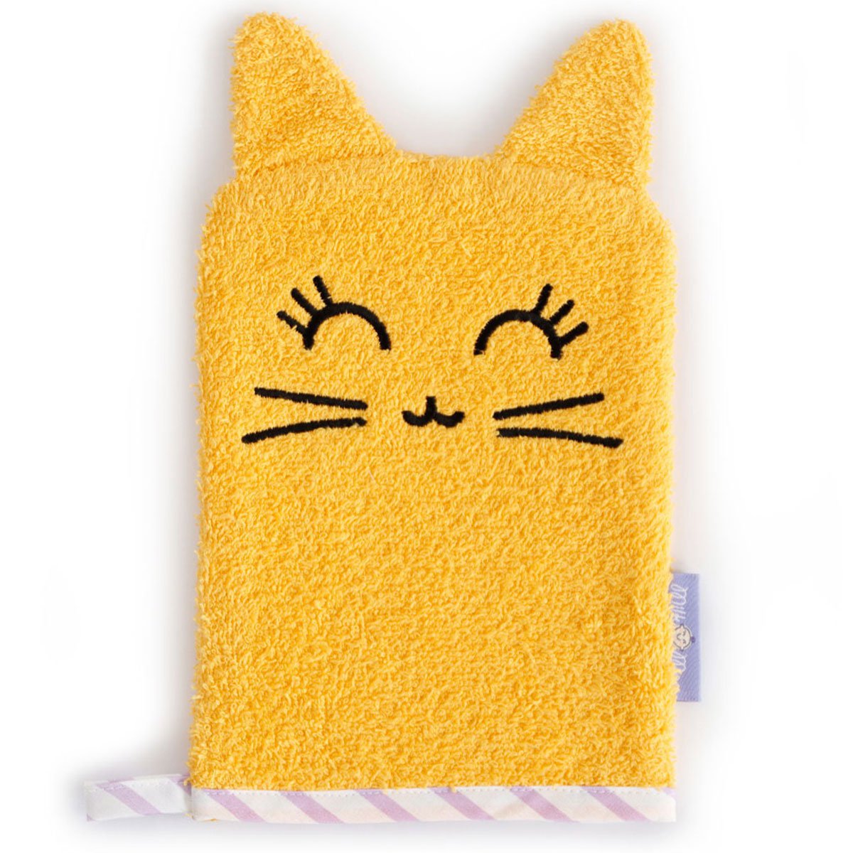 Milk&Moo Tombish kattenbadhandschoen, 100% katoen, Oeko-Tex gecertificeerd, kleurrijk Joy&Bloom