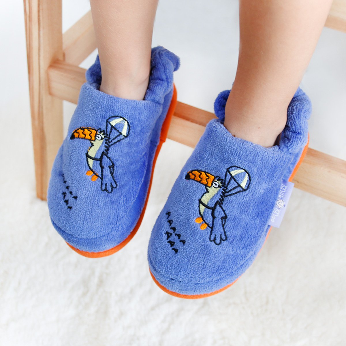 Milk&Moo Flying Toucan kinderpantoffels Joy&Bloom