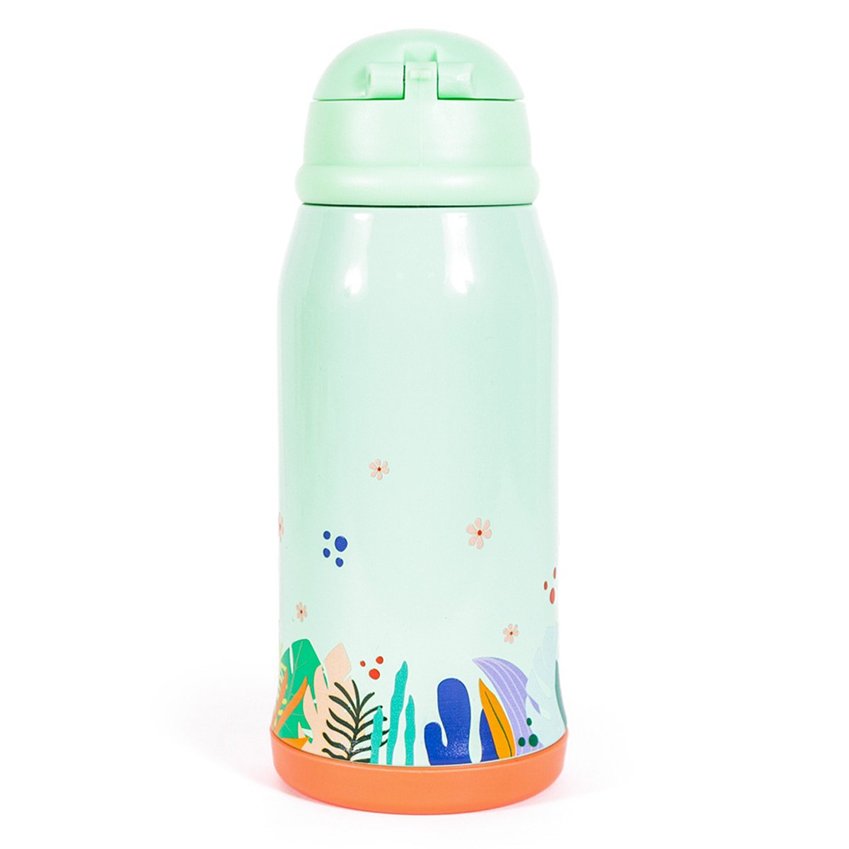 MILK&MOO Stalen kinderwaterfles met tas Jungle Friends 550 ml / 18,5 oz Joy&Bloom