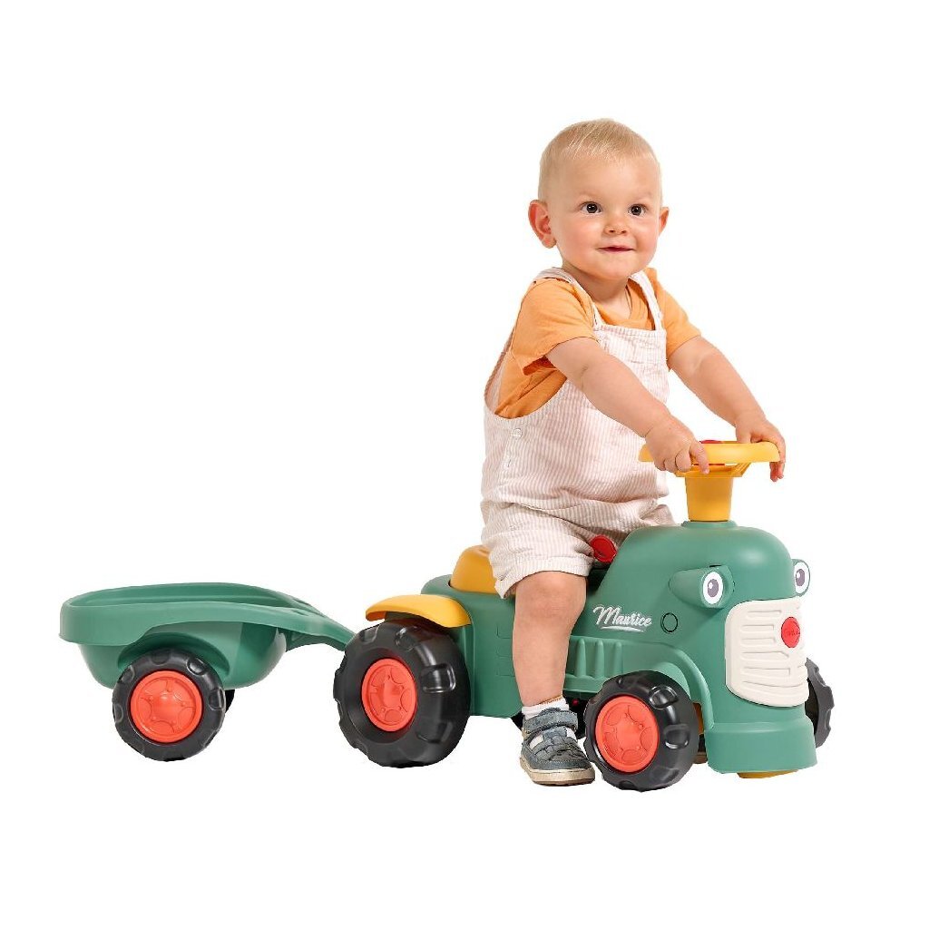 Falk Maurice Looptractor Set Groen/Geel Tractors Joy&Bloom