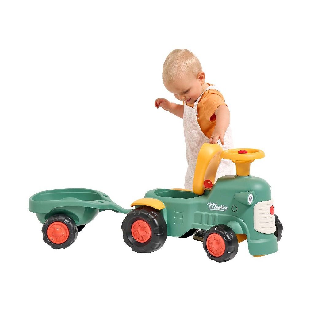 Falk Maurice Looptractor Set Groen/Geel Tractors Joy&Bloom