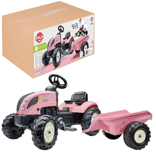 Falk Tractor Country Farmer Set Pink 2+ Default Title Tractors Joy&Bloom