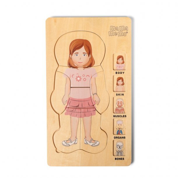 Mijn lichaam puzzel. meisje Joy&Bloom