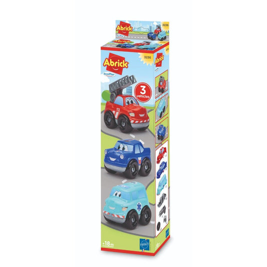Abrick Autoset 3 Stuks Default Title Auto's & Voertuigen Joy&Bloom
