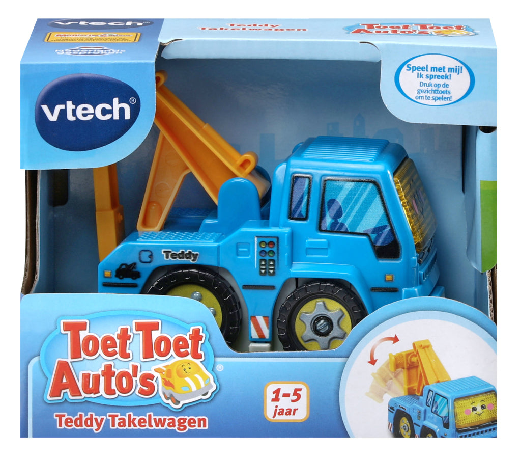 Vtech Toet Toet Teddy Takelwagen + Licht En Geluid Auto's & Voertuigen Joy&Bloom