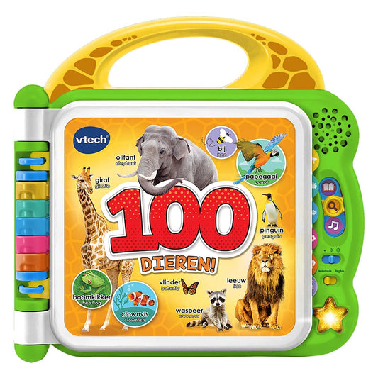 Vtech Baby Mijn Eerste 100 Woordjes Dieren + Licht En Geluid Default Title Interactief Speelgoed Joy&Bloom