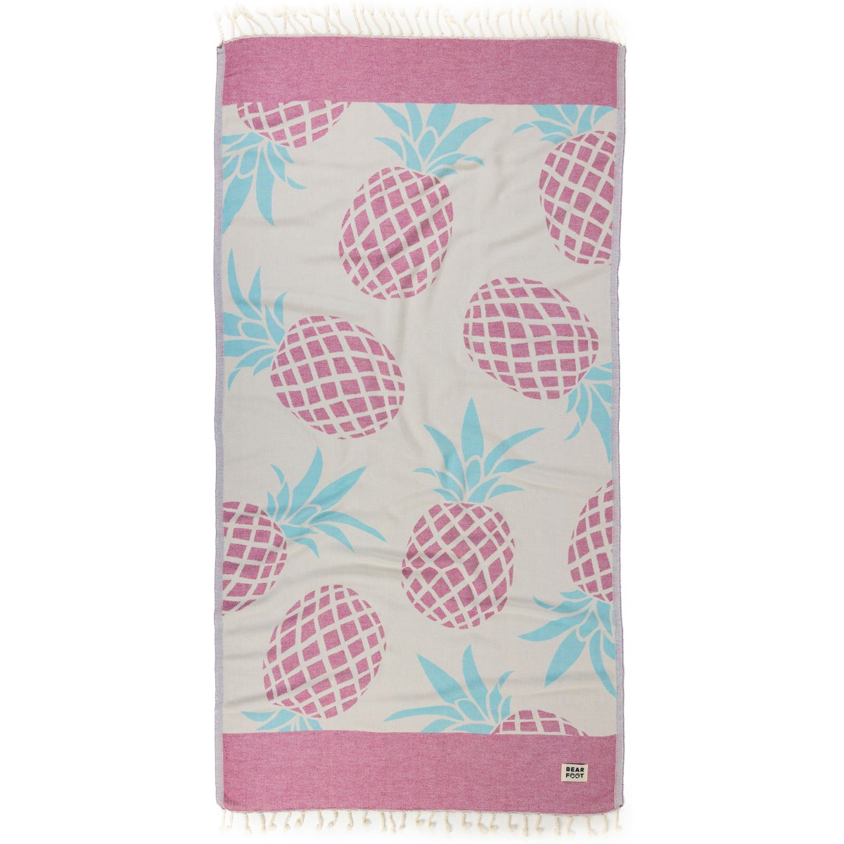 Strandlaken ANANAS ROZE - 100% Katoen Joy&Bloom