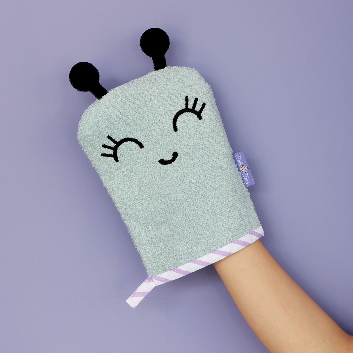 Milk&Moo Sangaloz badhandschoen voor kinderen, 100% katoen, Oeko-Tex gecertificeerd Joy&Bloom
