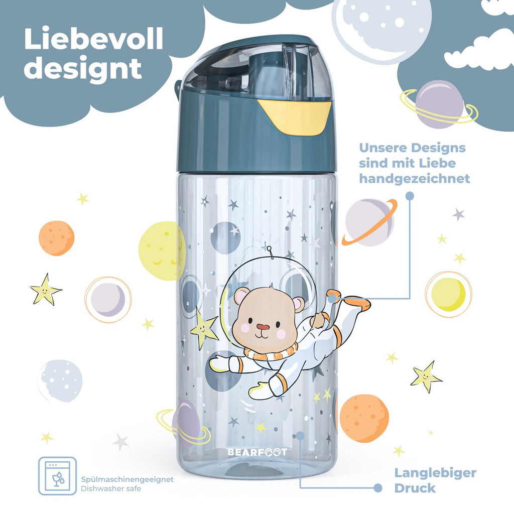 Drinkfles lichtgewicht kinderwaterfles - astronaut beer Joy&Bloom