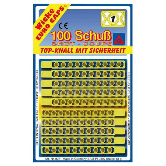 Wicke Amorces 100 Schots 10 Strips Default Title Geweer/Pistool Joy&Bloom