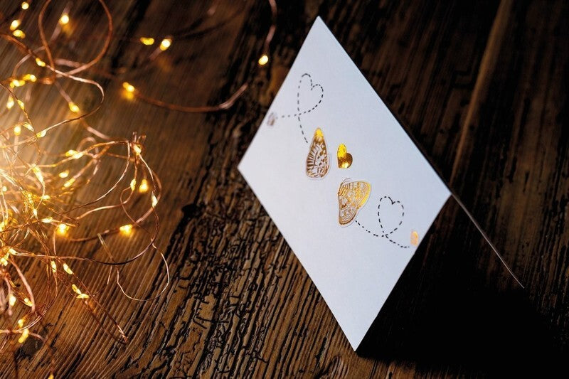 Avery Av-53282 Folie Etiket Z-Design Creative Pakje A 2 Vel Gouden Hartjes Hobby + Knutselen Joy&Bloom